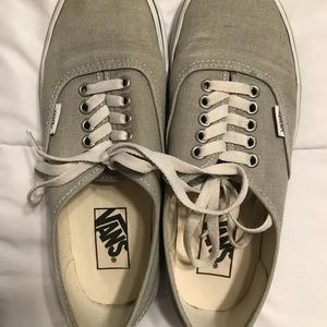 Gray authentic vans
